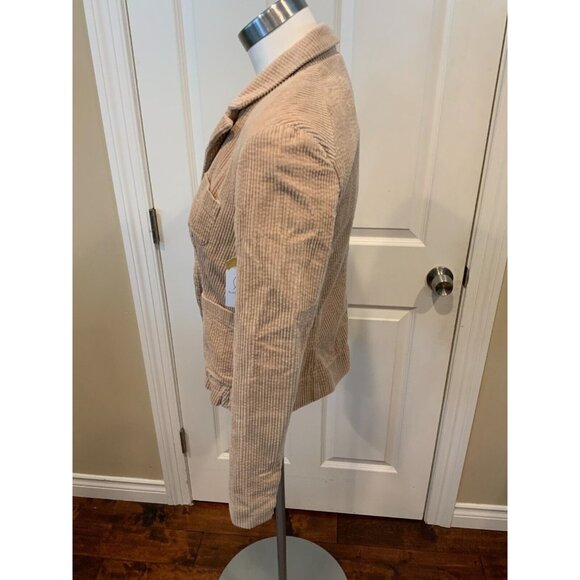 Daughters of the Liberation Anthropologie Tan Corduroy Blazer, Size 2  NWT! - Picture 3 of 5